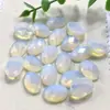 Venta al por mayor del fabricante Amatista Natural Aventurina Verde 13x18 mm Fondo Plano Facetado Único Forma de Huevo Piedra Suelta Accesorios para Joyería DIY