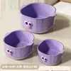 Bonito Cuenco de Frutas de Nuevo Estilo, Exquisito Diseño de Estrella Dopamina, Cesta Doble con Drenaje para Uso Doméstico, Lavabo para Verduras para Sala de Estar y Cocina