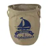 Bolsa de lino con logo impreso, bolsa de mano publicitaria para compras, bolsa de yute ecológica artística para DIY