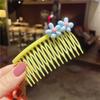 Peine para el cabello con artefacto para romper el cabello de niños, horquilla para el cabello con acabado de flequillo, accesorios para el cabello de verano, tocado con horquilla para mujer