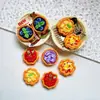 Tarte de fruta de simulação brinquedo resina acessórios DIY cola de creme capa de telemóvel grampo de cabelo íman de frigorífico materiais de decoração atacado