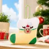 Chaveiro de Pelúcia de Natal Feminino Fofo Desenho Animado Papai Noel Boneco de Neve Casal Pingente de Bolsa Barraca de Rua Pequenos Presentes
