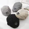 Boina Sombrero de Otoño para Hombres y Mujeres, Sombrero Estilo Coreano para Bebés y Niños, Sombrero de Sol Rayado de Primavera y Otoño para Bebés, Gorra de Béisbol