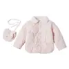 Chaqueta Gruesa de Otoño e Invierno para Niñas con Bolsa de Conejo Ropa de Algodón Chaqueta Acolchada Nueva para Niños 2026 Ropa de Principios de Invierno para Bebé Ropa Fina de Algodón