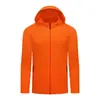 Chaqueta deportiva de secado rápido para correr para hombres y mujeres, adecuada para primavera y otoño, entrenamiento de atletismo, ciclismo y montañismo, con cremallera, capucha y diseño a prueba de viento, disponible para venta al por mayor