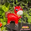 Nuevo y lindo perro corgi famoso en internet, globo animal de papel de aluminio con ruedas para niños, adecuado para puestos de mercado nocturno y venta al por mayor