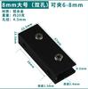 Clip de vidrio negro en forma de U clip combinado laminado en forma de T en forma de F aleación de aluminio clip de fijación de azulejos 90 grados 180 grados clip de madera