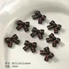 Dulce fresco rosa negro aleación oso lazo amor con cuentas diy pulsera de mano collar de cuentas accesorios de joyería material
