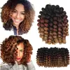 Peluca rizada de espiral europea y americana extensión de cabello de resorte rizada peluca de ganchillo de fibra química africana trenza grande