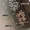 Acessórios para Nail Art Zircônia Retangular de Fundo Plano Cor Champagne Mini Brilhante Tira Longa Pedras de Strass para Unhas Pacote Misto 50 Peças
