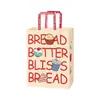 Empaque para Hornear Bolsa Aislante de Papel de Aluminio Sellado por Ocho Lados Ventana Bolsa para Pan Tostado Bolsa para Empaque de Postres Impresión Comercial de Logo