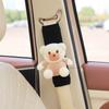 Almohadilla de hombro para cinturón de seguridad de coche con dibujos animados, bonita funda protectora antitensión para niños, ajustador, suministros de decoración interior de coche