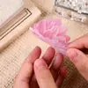Adesivos PET Flores Coloridas Material para Decoração de Diário Floral Impermeáveis Transparentes Adesivos de Capa de Celular de Alto Valor