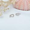 Acessórios de Joias DIY Banhado a Cobre Ouro 18K Fivela em Forma de Coração de Zircônio Único Fivela de Conexão para Colar de Pérolas e Pulseira Fivela de Acabamento em Coração