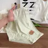 Pantaletas de patchwork floral de algodón puro para mujer, entrepierna de algodón puro, cintura media, sin costuras, transpirables, lindas, estilo japonés, adecuadas para niñas y estudiantes, bragas tipo triángulo