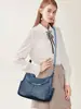 Bolsa feminina urbana transfronteiriça nova multicamadas para moedas e celular, moda tendência, simples, textura de couro macio, bolsa de ombro transversal