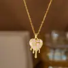 Collar Transfronterizo de Acero de Titanio de Dongguan para Mujer, Lujo Ligero, Nicho, Sensación de Alta Gama, Nuevo Estilo de Verano, Regalo para Mejor Amiga, Exquisita Cadena para Clavícula