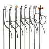 Aspersor rotativo de enterrar no solo 90cm Canteiro de flores Estação microaspersor conjunto Haste de inserção plástica pequeno aspersor Irrigação de pomar