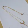 Anel Pequeno de Fivela de Paz Masculino e Feminino de Alta Qualidade com Pingente de Jade em Fio Vermelho Ultrafino, Cordão para Colar com Pingente de Jade Hetian