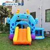 Castillo Inflable Interior Pequeño para Niños Casa Rebotadora Tobogán Interior Juego con Agua Parque Acuático Pequeño