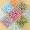 Joias com Esmalte Pontual Contas de Calcedônia Proteica Contas Soltas 10mm Pulseira DIY Acessórios de Pingente Jade Sintético Tinta Assada