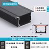 Suministro directo de fábrica lámpara lámpara empotrada ranura para lámpara ranura de aluminio doble párpado techo lámpara lineal con ranura para tarjeta lámpara lineal led