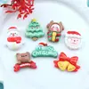 Série Criativa e Fresca de Natal Acessórios de Resina DIY Cola de Creme Capa de Celular Sapato com Furo Decoração de Grampo de Cabelo