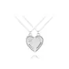 Moda Europea y Americana Nuevo Colgante de Mejor Amigo Amor Diamante Copo de Nieve Mejores Amigos Collar de Costura de Dos Pétalos