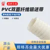 Cinta transportadora de fibra blanca de PVC de doble cara Cinta transportadora para línea de producción de envasado de alimentos Cinta transportadora de uso de doble cara Cinta industrial