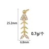 Serie de Vida Marina Transfronteriza Colgante Chapado en Cobre Oro de 14K Colgante Accesorios para Joyería DIY Accesorios para Collares Pulseras
