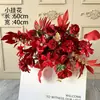 Arreglos Florales Terminados para Decoraciones de Boda, Flores Artificiales Recomendadas por Xiaohongshu para Celebraciones de Primer Cumpleaños, Banquetes de Compromiso y Decoración de Habitaciones de Boda
