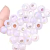 Amatista natural, ágata, turquesa, cuentas de agujero grande, cuentas sueltas, accesorios para joyería DIY, pulseras de cuentas, collares y artículos tejidos