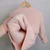 Inverno 2026 Novas Roupas Infantis Estilo Coreano Gola Alta Integrada Suéter de Lã para Meninos e Meninas Malha Versátil