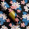 Materiales Impermeables para Floristería, Papel de Regalo Floral Impreso, Papel con Plumas Doradas, Papel para Envolver Ramo de Flores Frescas