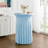 Falda de Mesa para Cóctel Elástica de Seda de Leche Más Vendida de Amazon para Banquetes y Mesas Altas de Bar, Funda de Mesa Redonda Elástica