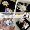 Novo Anel de Flor Eterna Pacote de Materiais DIY Estilo Floresta Anel de Casamento Casamento no Gramado Pedido de Noivado Anéis de Casal Presente de Aniversário