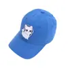 Gorra de Béisbol Infantil Bordada de Gato Coreano, Adecuada para Todas las Estaciones, Gorra Linda de Pico de Pato, Gorra de Sol de Dibujos Animados para Primavera y Verano al por Mayor