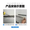 Venta Directa de Fábrica Cortina de Puerta Plegable, Cortina de Puerta Plegable Transparente de PVC sin Riel, Riel Deslizante de Aleación de Aluminio, Cortina Específica para Tienda