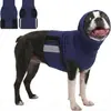 Ropa para aliviar la ansiedad, chaleco para tormentas que reduce el ruido con protección auditiva ajustable, viene con protectores para los oídos, artículos para mascotas que reducen el ruido