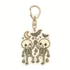 Chaveiro acrílico de caveira novo para Halloween transfronteiriço, Ornamento de pendurar de Halloween, Pequenos artigos especiais de Yiwu