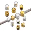Cobre Chapado en Oro de 18 Quilates Rombos Poligonales Cuentas Serie Geométrica DIY Pulsera de Nicho Cuentas Sueltas Accesorios para Joyería