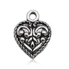Amazon Mezcla 20 Colgante de Amor Etiqueta de Corazón Retro Accesorios de Aleación Collar Pulsera Colgante de Joyería con Forma de Corazón