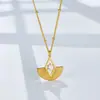 Corpo 925 Prata Estilo Ins Colar Galvanizado Ouro 18K Nicho Corrente da Clavícula Em Forma de Leque Alto Padrão Luxo Leve Empilhado Estilo Francês