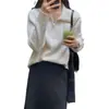 Nuevo Suéter de Punto con Cremallera Otoño/Invierno 2025 para Mujer, Corte Holgado, Abrigo Elegante, Diseño Único