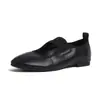 Zapatos Planos Tipo Abuela Slip-On Punta Redonda Francesa Correa Elástica Versátiles y Cómodos Zapatos Mary Jane para Mujer Nuevo Estilo Primavera y Verano 2025