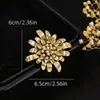 Broche Floral Vintage Transfronteiriço, Toque de Luxo Leve e de Alto Padrão, Corsage Versátil, Alfinete Decorativo para Ternos e Suéteres, Em Estoque para Atacado