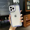 Nuevo Estuche de Comercio Exterior 17Pm de Agujeros Finos Bicolor Tres en Uno Adecuado para el Teléfono Apple 16, Cubierta Transparente de Acrílico de Color Contrastante 13