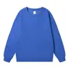 Sudadera Ligera Familiar Hombros Descubiertos Cuello Redondo de 320g con Logo Impreso Personalizado Holgada Casual para Niños Tops de Color Puro Venta al por Mayor