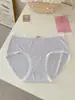 Calcinhas Femininas A390 Viscose Macia Bolinhas Pequenas Renda na Borda 10A Algodão Puro Forro Antibacteriano Laço Calcinhas Femininas