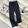 Pantalones Largos Deportivos de Pierna Ancha Lulu Bling Mismo Estilo que en Tienda, Forro de Felpa, Cupro, Tiro Alto para Mujer, Engrosados para Otoño e Invierno